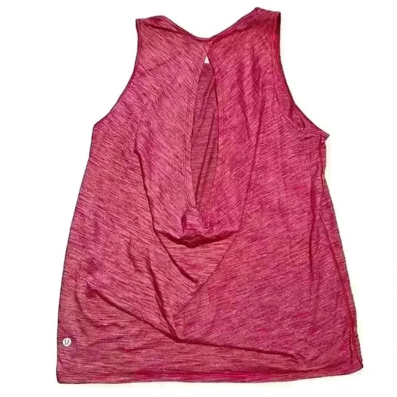 Lululemon Low Key Tank Heathered Ruby Red Size 6 Active Athletic Lightweight - Picture 6 of 10